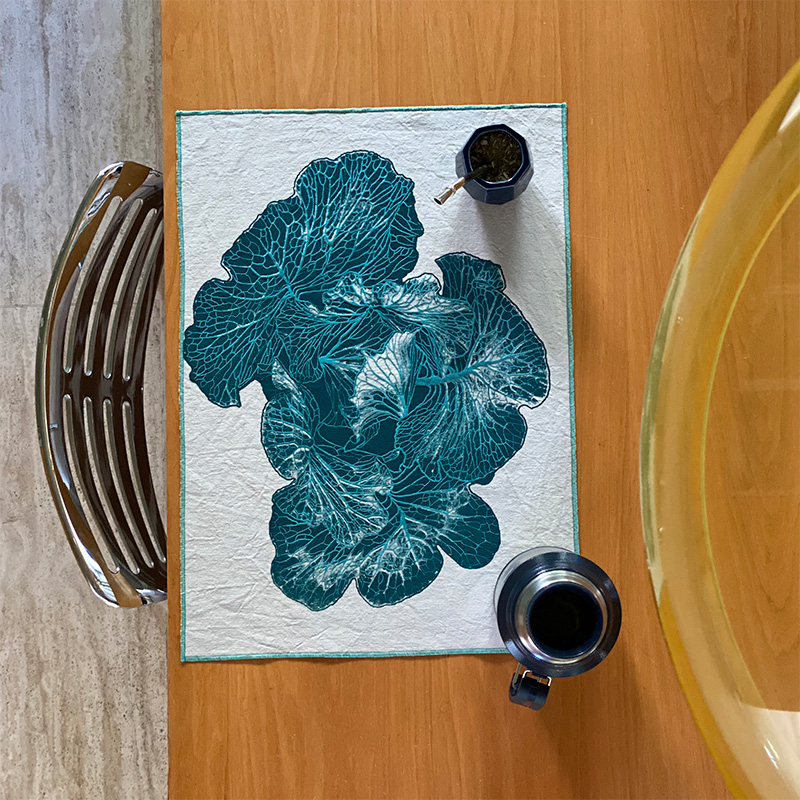 Individuales + servilletas repollo mar